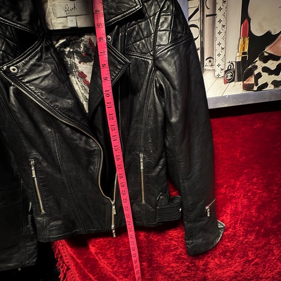 DANIER BLINK Quilted Black Leather Motorcycle Jacket Never Used - Picture 9 of 11